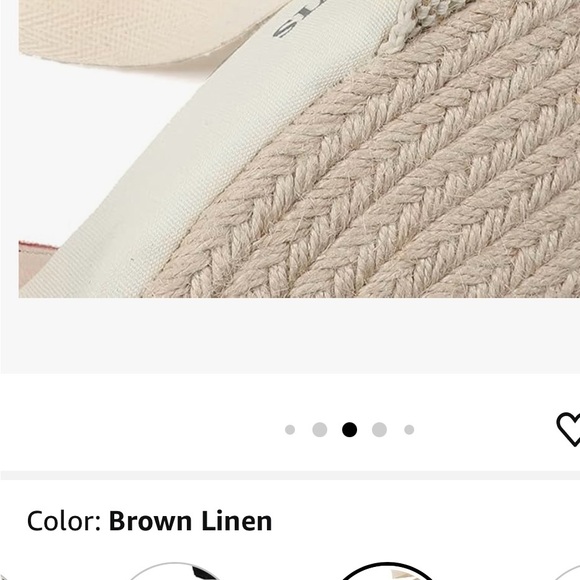 NIB - brown Espadrille Sandal 6.5 - Picture 5 of 5